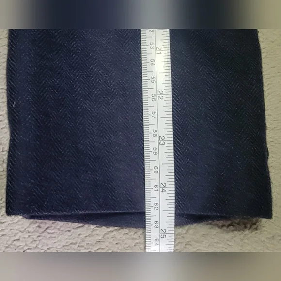 Calvin Klein Blazer Mens Blue Size 42R Herringbone Pattern - Picture 6 of 8